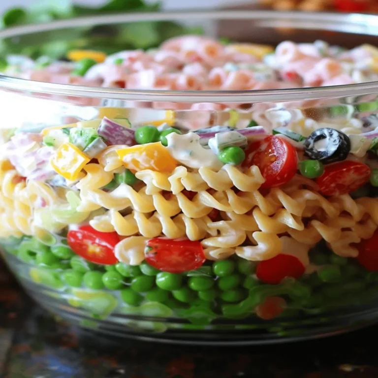 layered pasta salad