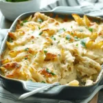 Chicken Alfredo Bake