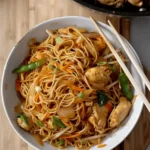 Chicken lo mein