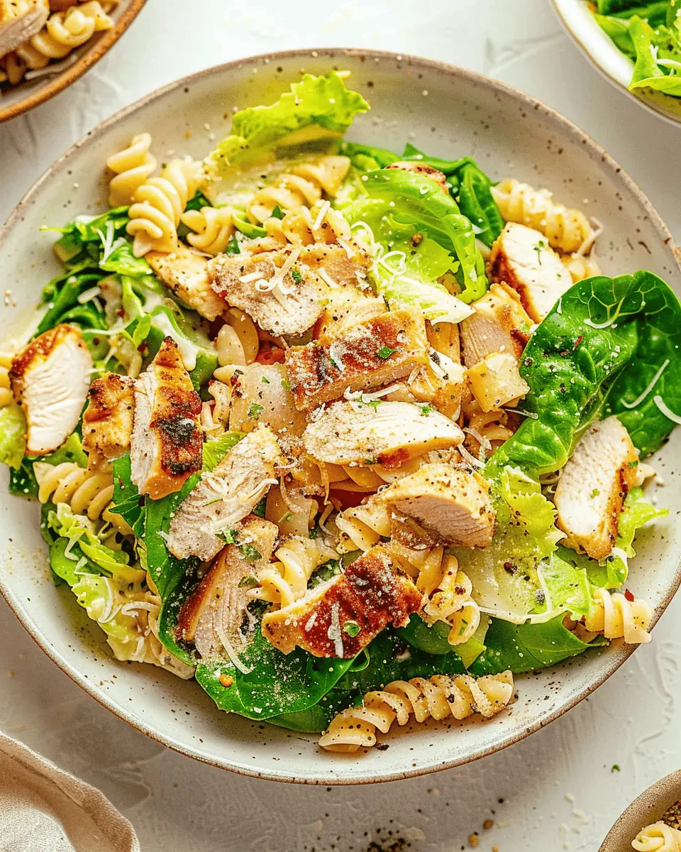 Chicken Caesar Pasta Salad with Turkey Bacon: A Delicious Twist