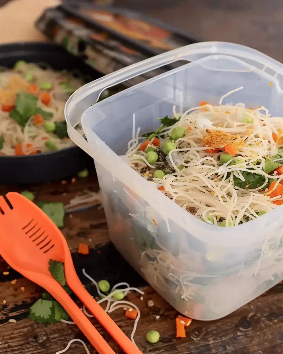 Noodles Camping Meal: Easy Turkey Bacon & Chicken Ham Delight
