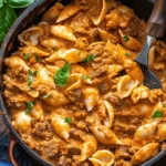 Creamy Beef and Shells