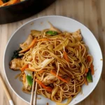 Chicken lo mein