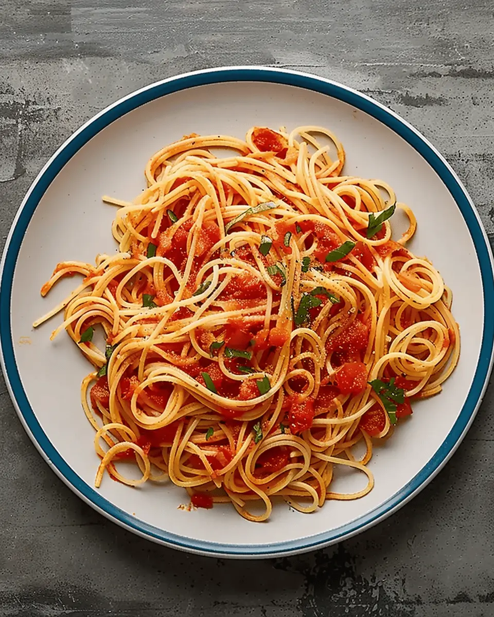 Tomato pasta: Easy and Delicious Recipe with Turkey Bacon