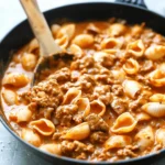 Creamy Beef and Shells