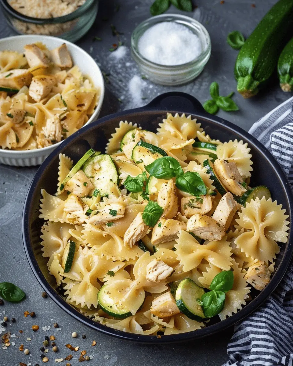 Chicken Zucchini Pasta: Easy Recipe with Turkey Bacon Twist
