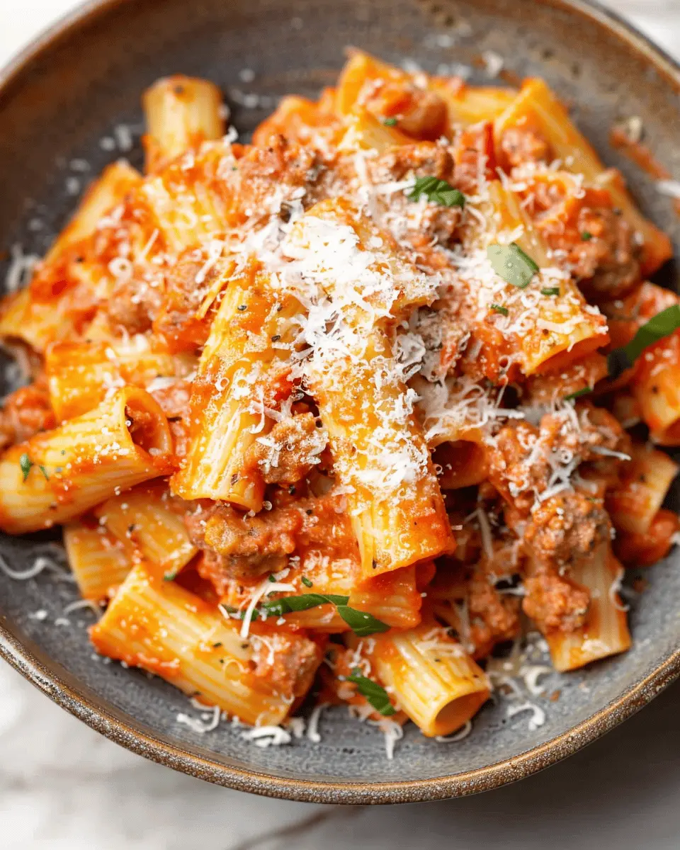 Italian Sausage Rigatoni Pasta: Easy, Comforting Flavor Delight