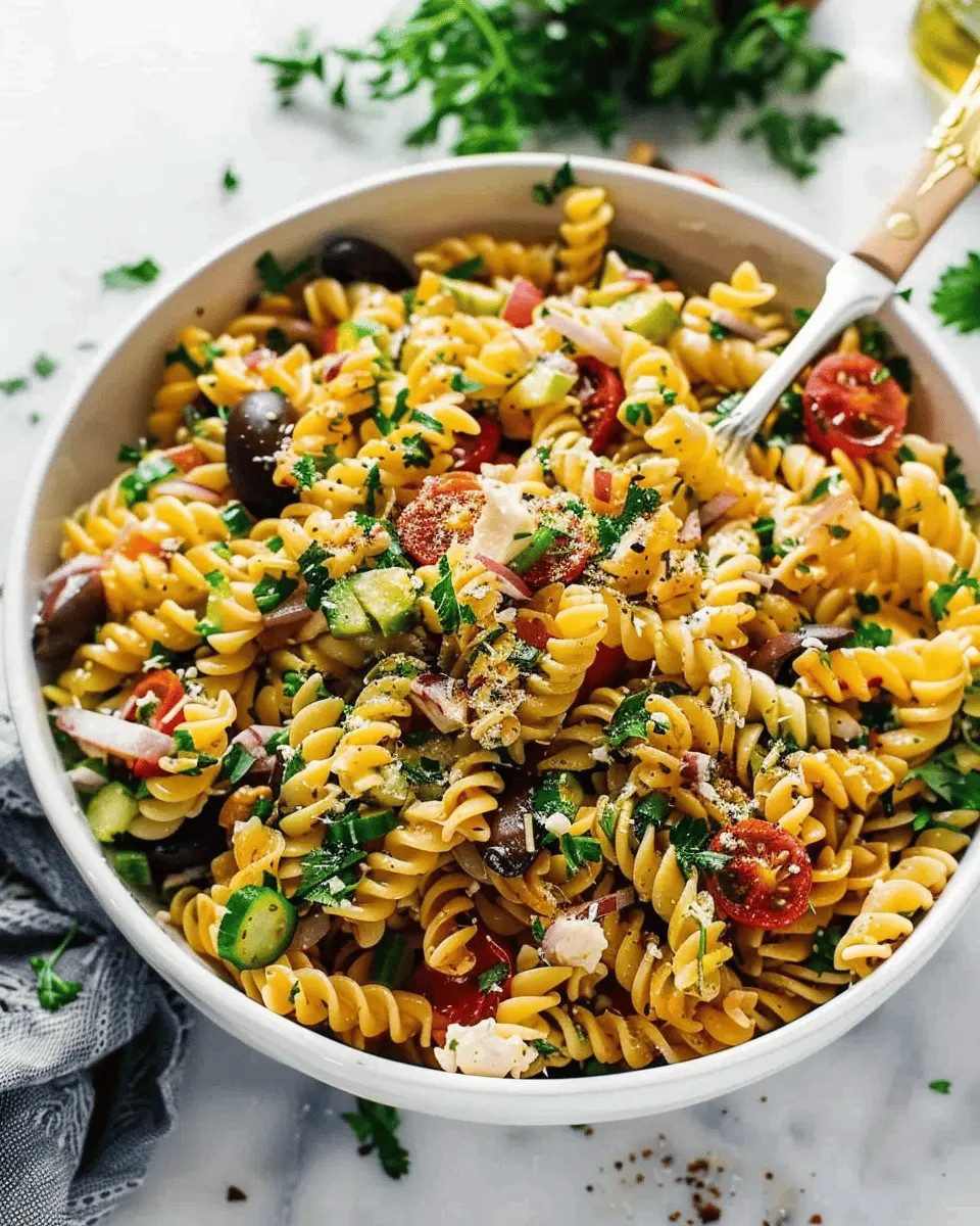 Pasta Salad: The Best Fresh Recipe with Turkey Bacon and Chicken Ham
