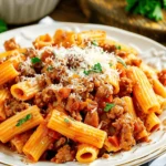 Italian Sausage Rigatoni Pasta