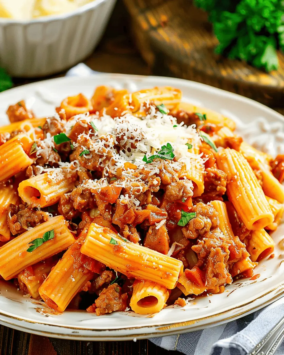 Italian Sausage Rigatoni Pasta: Easy, Indulgent Weeknight Dinner