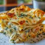 Garlic Butter Shrimp Scampi Lasagna