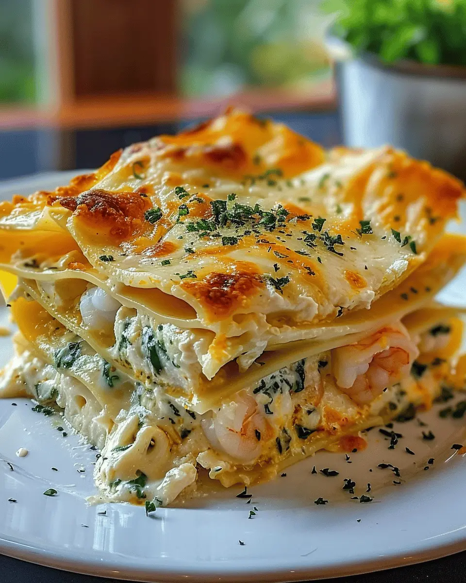 Garlic Butter Shrimp Scampi Lasagna: Indulgent Dinner Delight