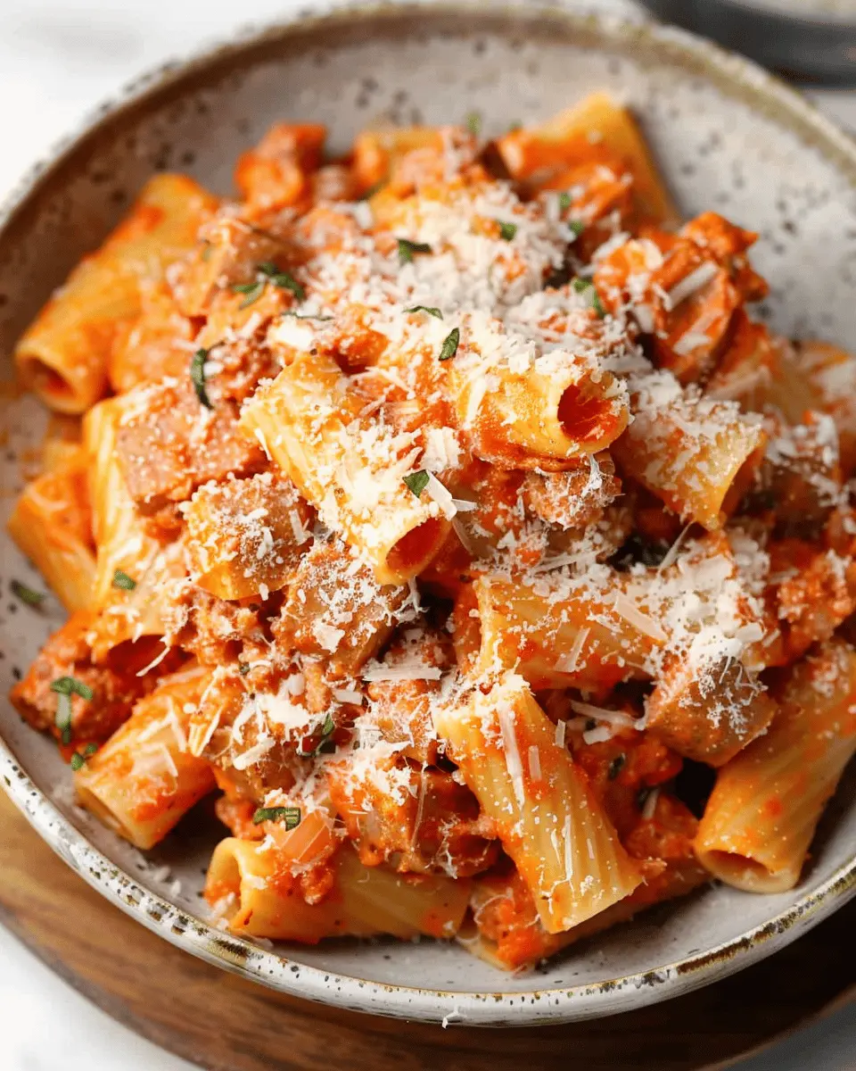 Italian Sausage Rigatoni Pasta: Easy and Comforting Weeknight Meal