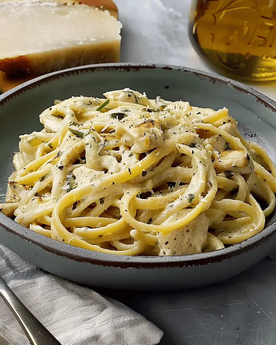Garlic chicken pasta: Easy Recipe with Turkey Bacon Twist