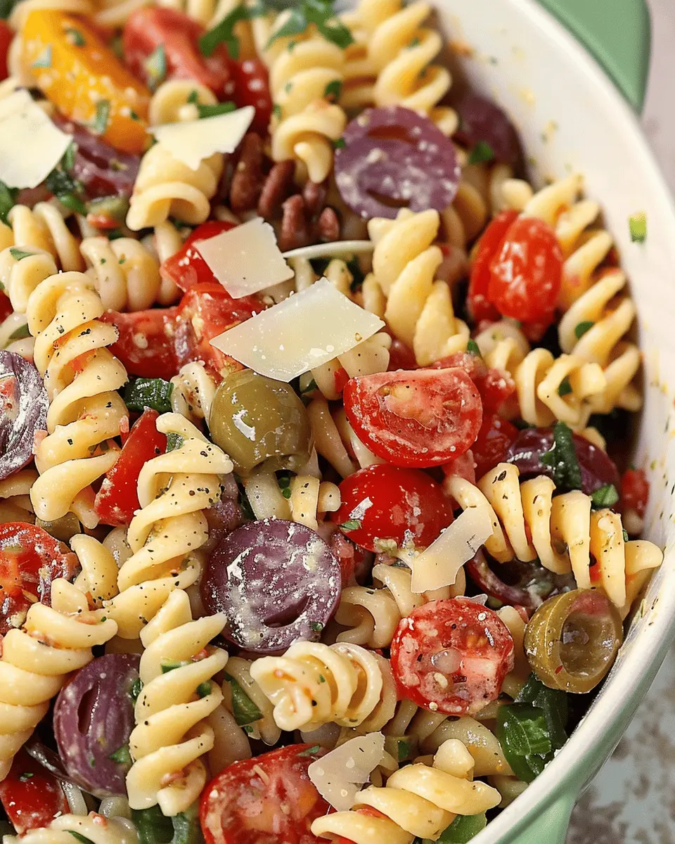Classic Pasta Salad: Fresh and Easy Recipe with Turkey Bacon and Chicken Ham