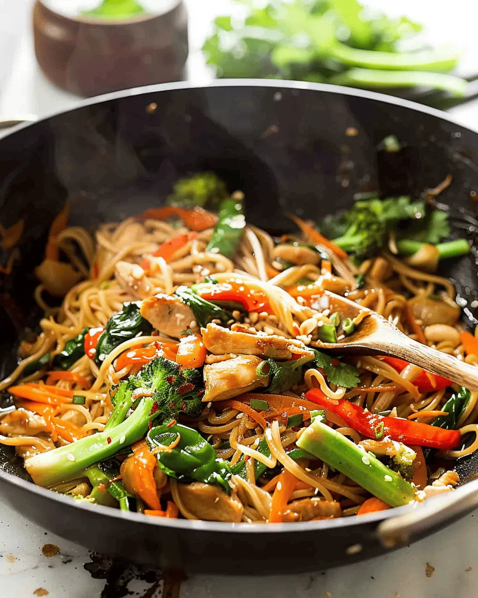 Chicken Stir Fry Noodles: Easy Recipe with Turkey Bacon Twist