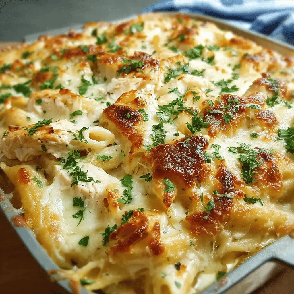 Chicken Alfredo Casserole: Easy and Indulgent Comfort Food
