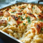 Chicken Alfredo Casserole