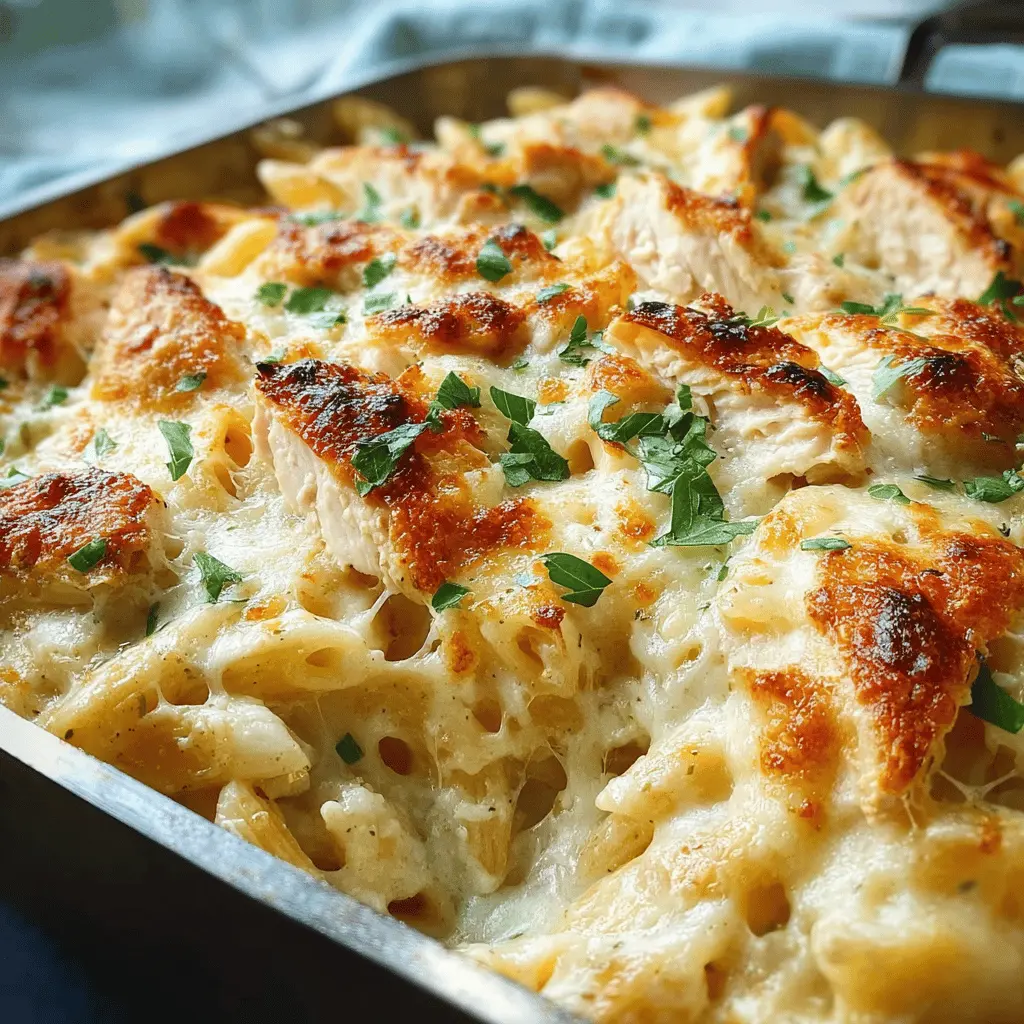 Chicken Alfredo Casserole: An Easy Comfort Food Delight