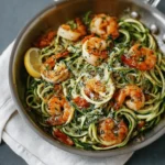 Lemon Garlic Shrimp Zucchini Noodle