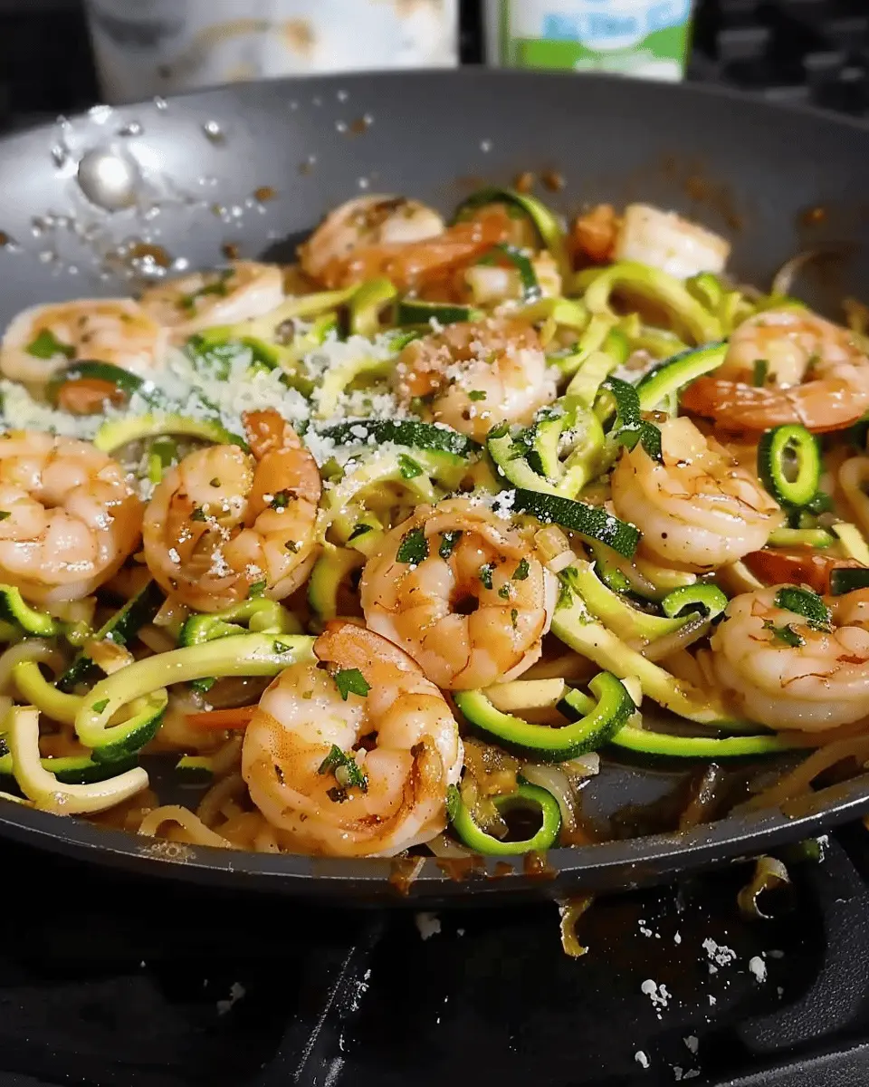 Lemon Garlic Shrimp Zucchini Noodle: Easy & Flavorful Recipe