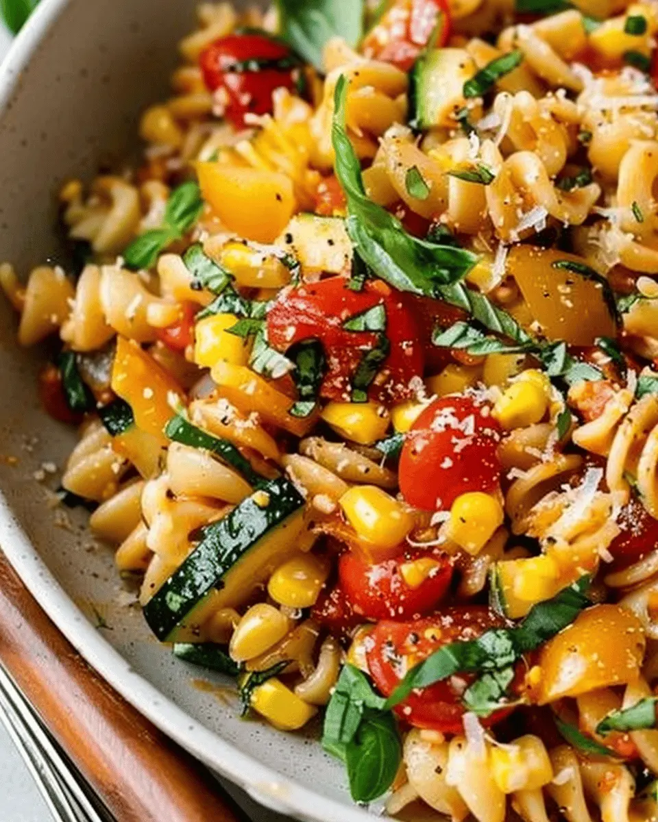 Summer Cavatelli with Corn: Easy Delight with Tomatoes and Zucchini