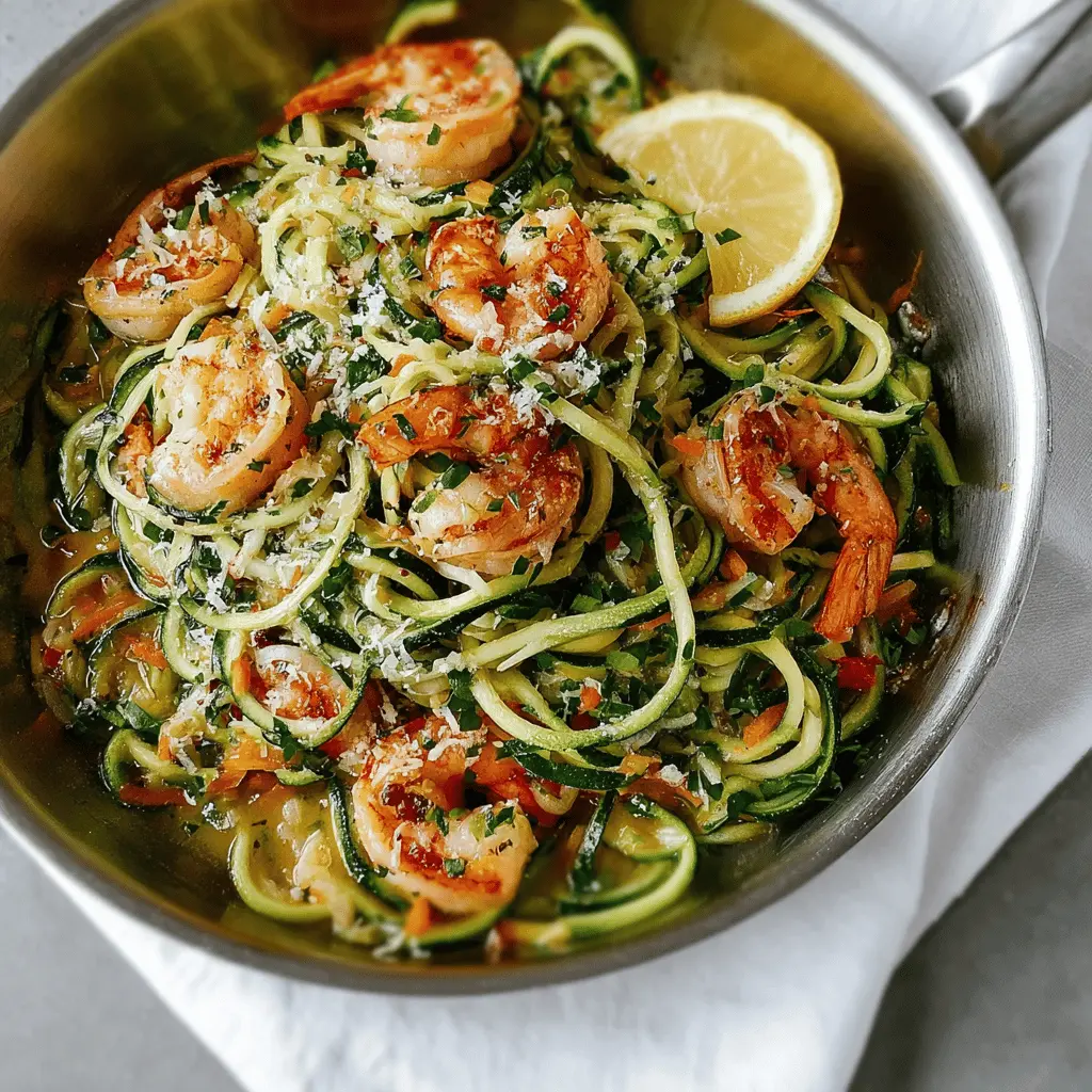 Lemon Garlic Shrimp Zucchini Noodle Delight for Easy Weeknight Meals