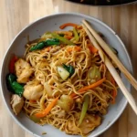 Chicken lo mein