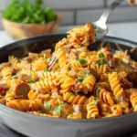 One Pot Cheesy Sausage Pasta