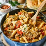 One-Pot Macaroni Cheeseburger Soup