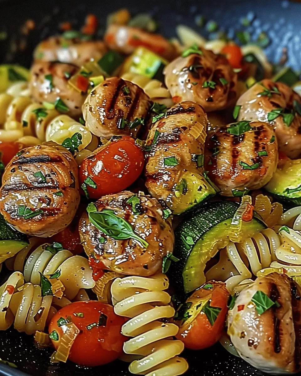Chicken Sausages with Zucchini: Easy Pasta Delight Recipe