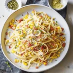 Spicy Corn Carbonara