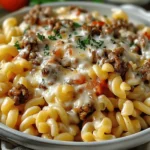 Loaded Cheeseburger Alfredo Pasta