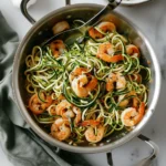 Lemon Garlic Shrimp Zucchini Noodle