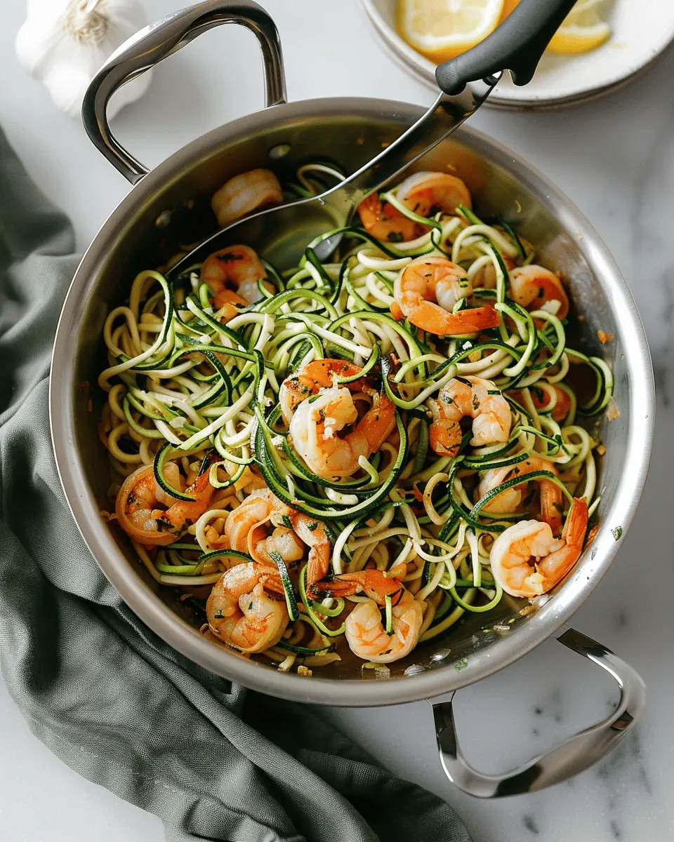 Lemon Garlic Shrimp Zucchini Noodle: A Quick and Healthy Delight