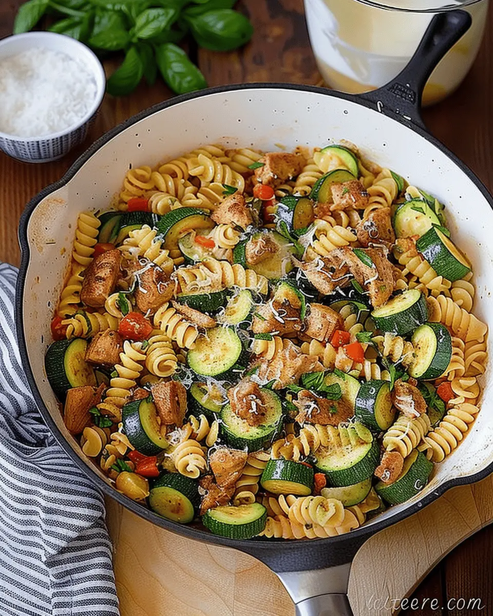 Chicken Zucchini Pasta Skillet: A Quick and Easy Family Favorite