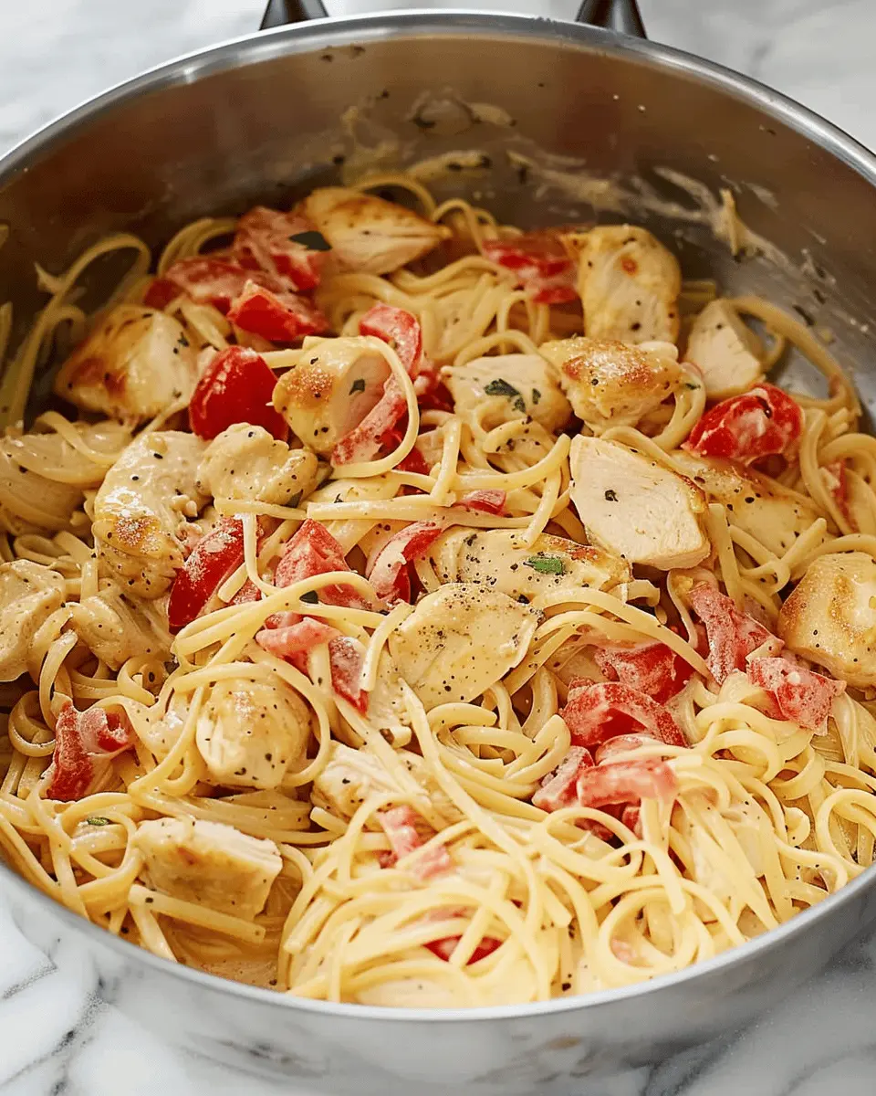 Chicken Spaghetti Delight: A Comforting Twist with Turkey Bacon