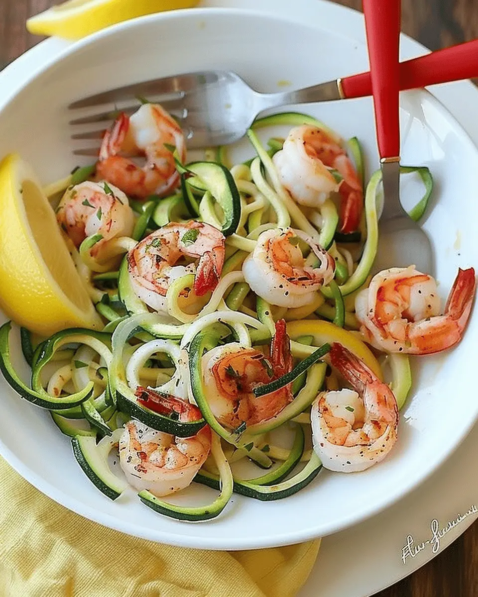 Lemon Garlic Shrimp Zucchini Noodle Delight for Easy Weeknight Meals