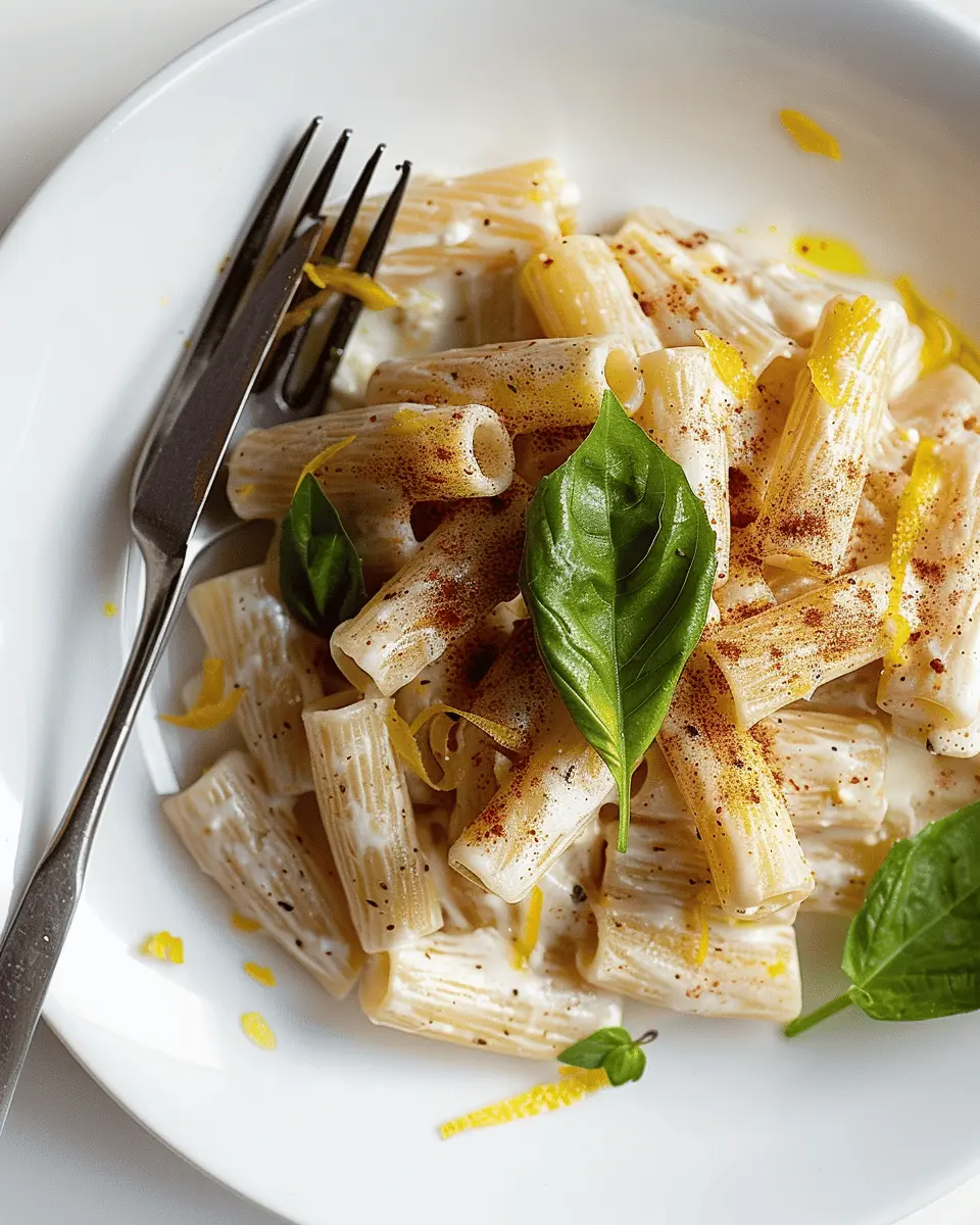 Lemon Ricotta Pasta: Easy, Creamy Delight with Turkey Bacon