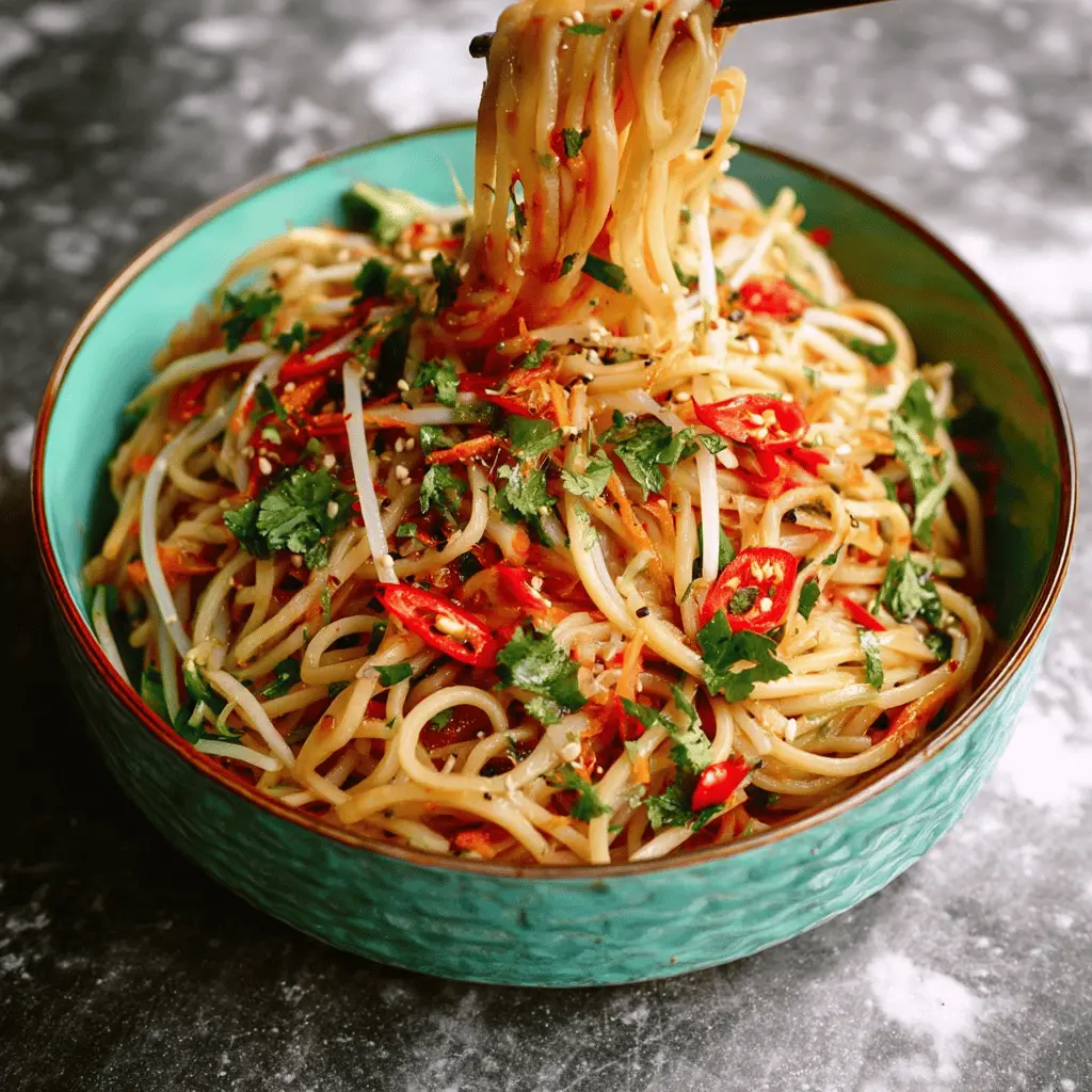 Refreshing Thai-Inspired Cold Noodle Salad: A Simple & Healthy Delight