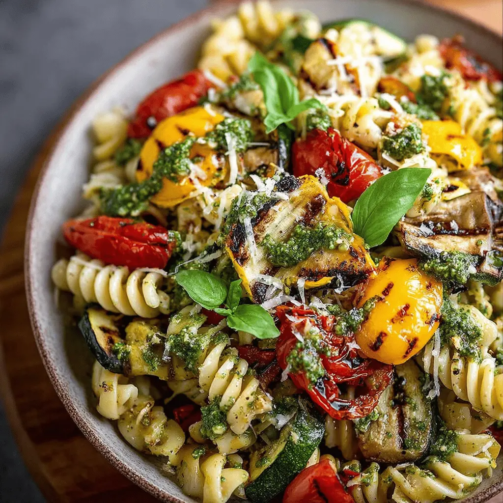 Pesto Pasta with Grilled Veggies: A Tasty Twist on Comfort Food