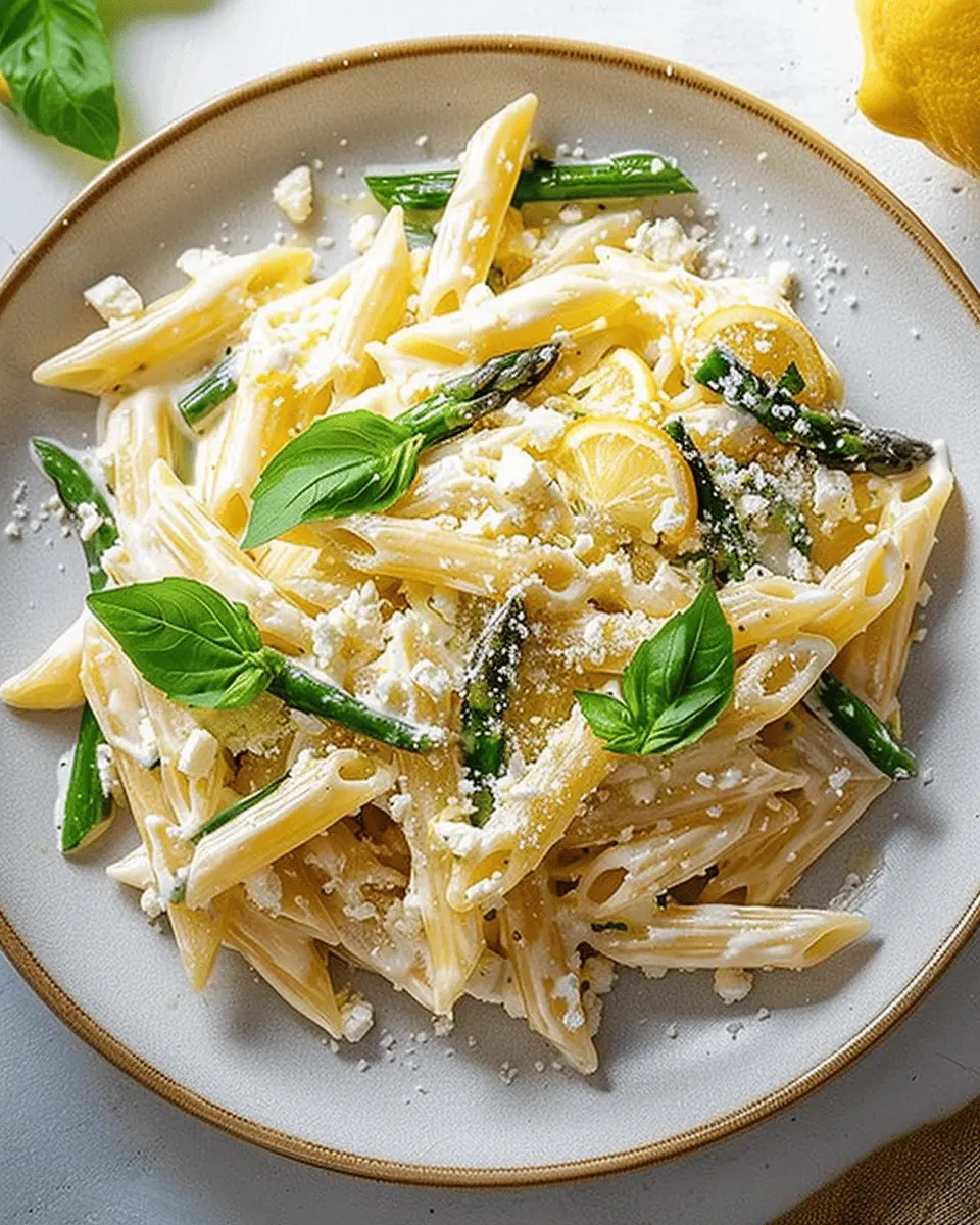 Creamy Lemon Feta Pasta: A Delightfully Easy Weeknight Meal