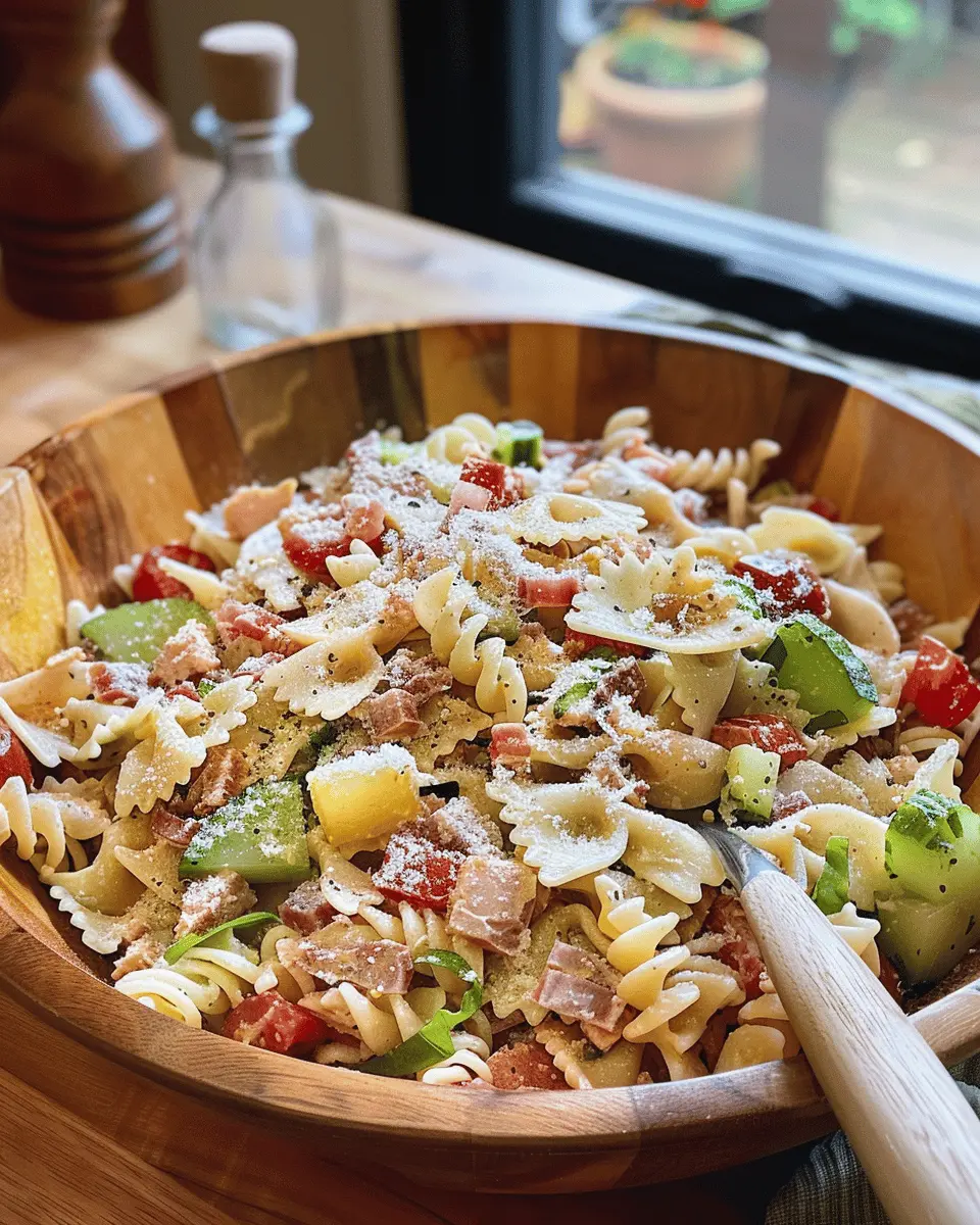 Italian Grinder Pasta Salad: A Flavorful Twist with Turkey Bacon