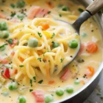 Creamy Vegetable Soup with Noodles