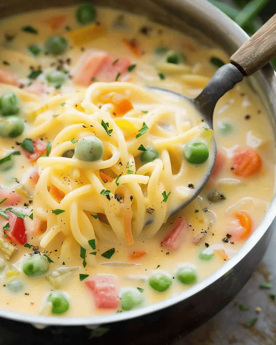 Creamy Vegetable Soup with Noodles: A Cozy, Hearty Delight