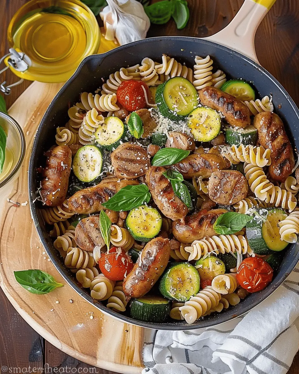 Chicken Sausages with Zucchini: A Delicious Pasta Delight