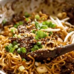 Asian Caramelised Beef Ramen Noodles