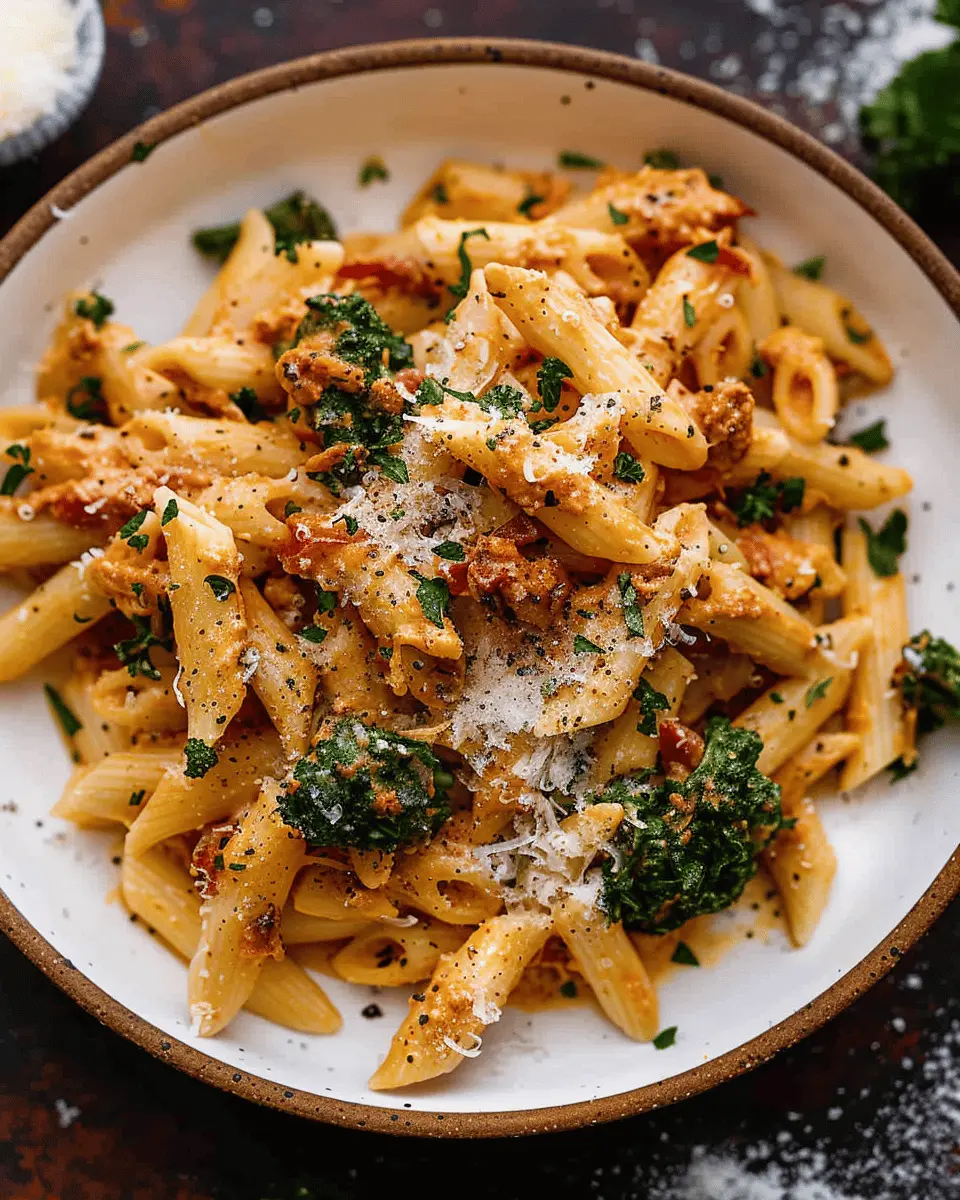 Marry Me Pasta: Indulgent Recipe with Turkey Bacon and Chicken Ham