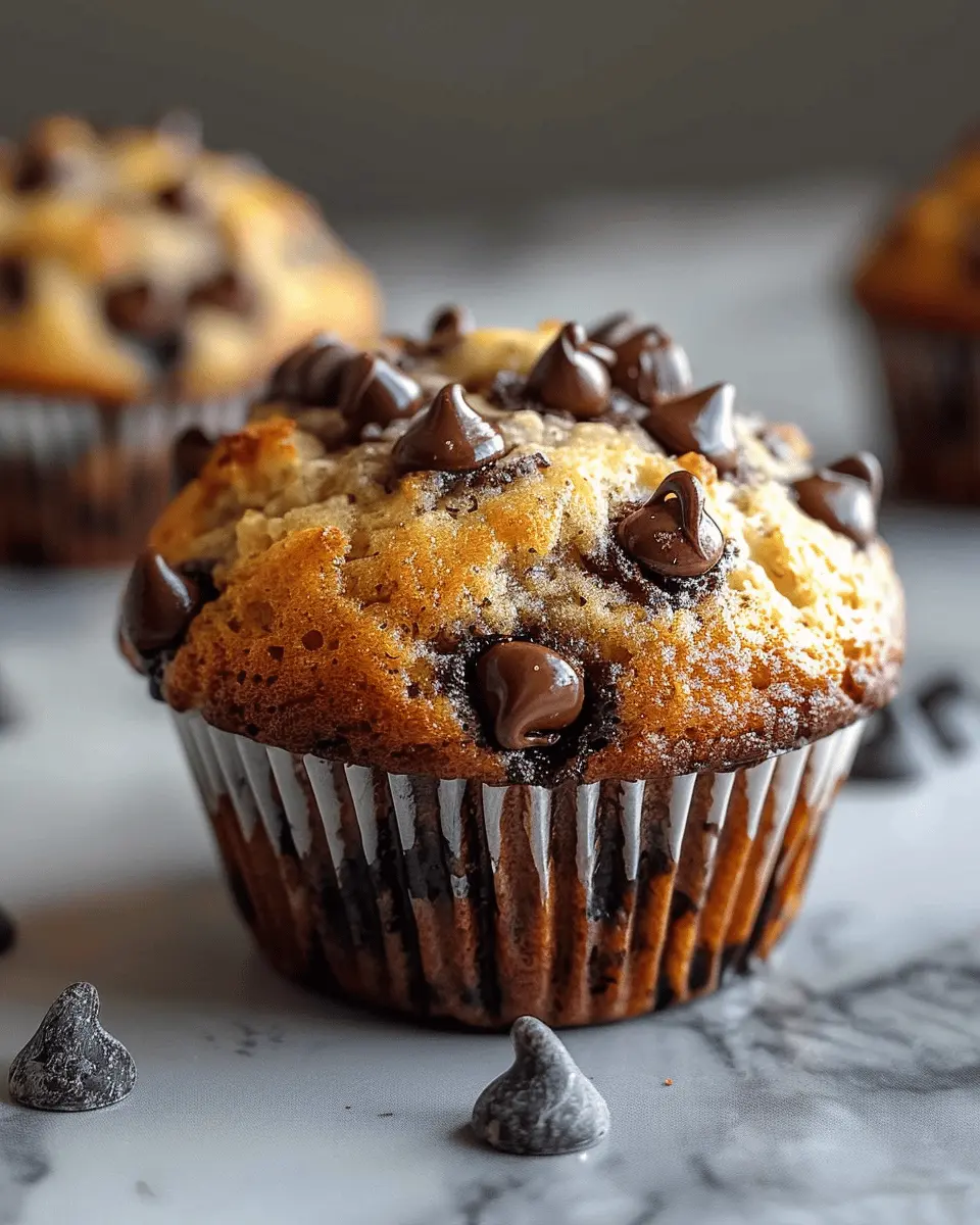 Amazing Chocolate Chip Banana Muffins That Will Brighten Your Day