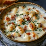 Bacon Cheddar Gnocchi Soup